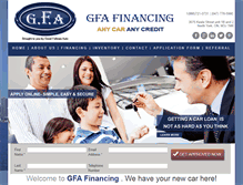Tablet Screenshot of gfafinancing.com